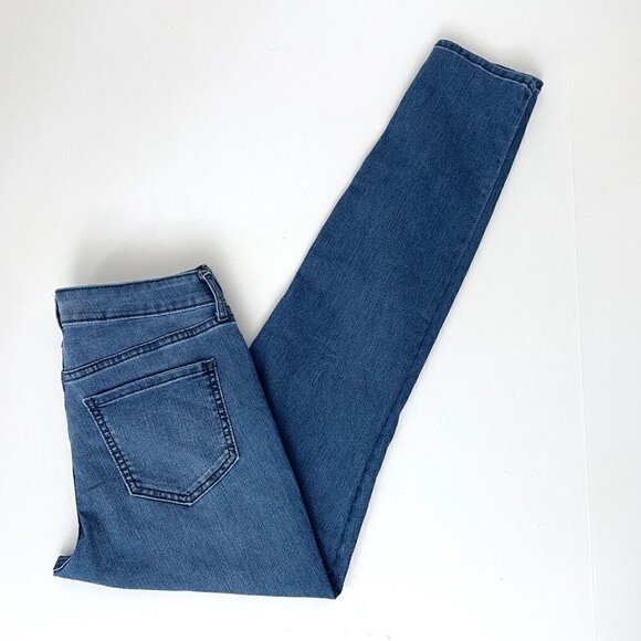 Old Navy Jeans Women's Super Skinny Mid Rise Medium Wash Size 8L length 31" - Picture 8 of 8